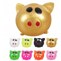 Pig Splat Ball Sticky & Stretchy Toys Bouncy Balls Slow Rising Squishy Toy Stress Relief Ball Tricky Toys for Adults Kids